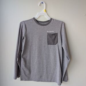 Columbia Boys Gray Long Sleeve Pocket Top